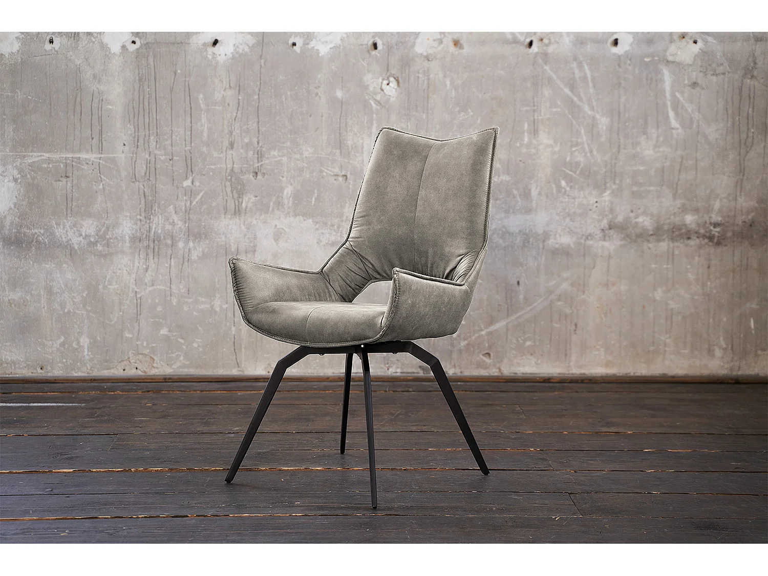 Fauteuil - gris clair tissu tissé - SIVO