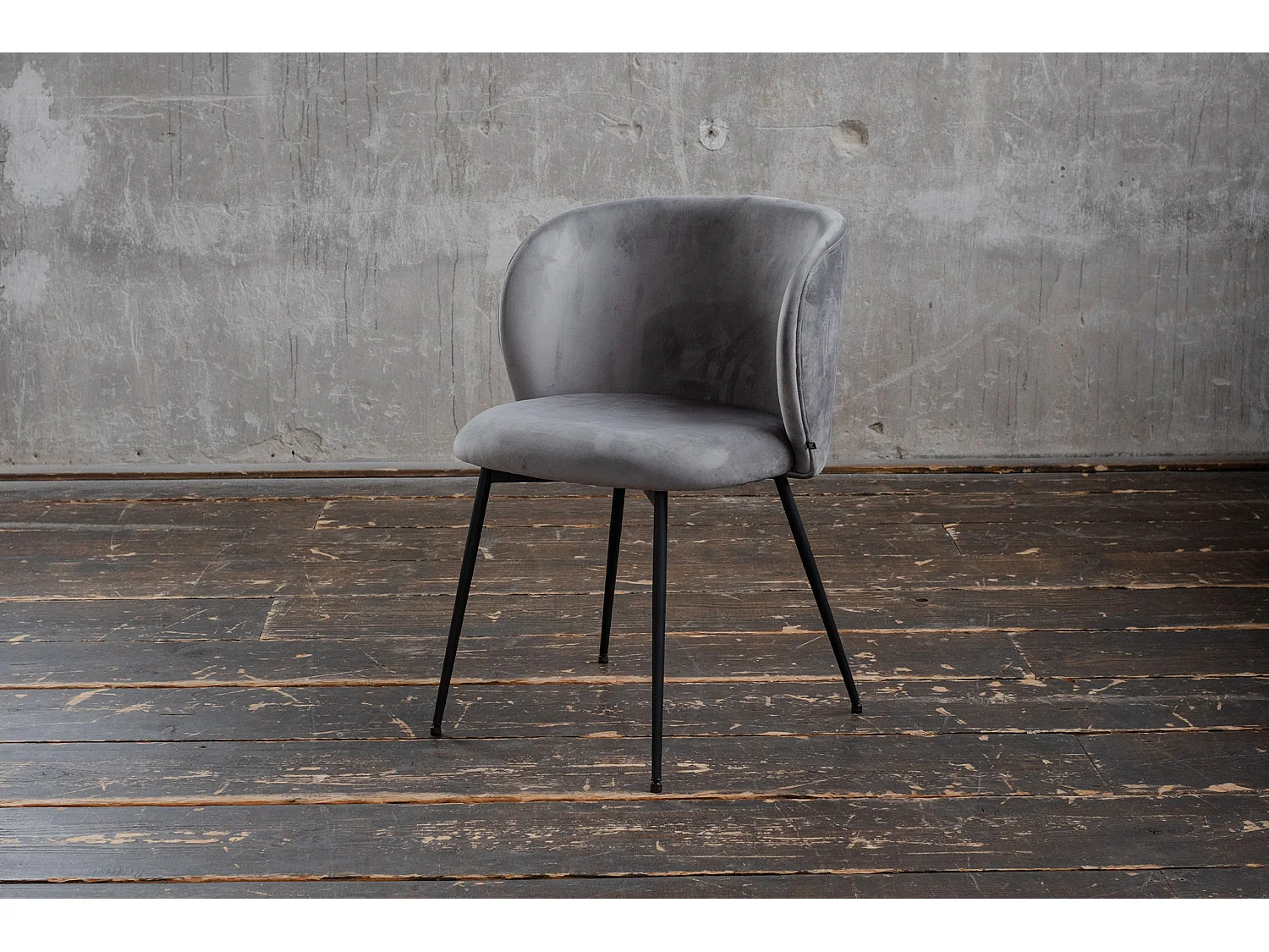 Chaise - Gris Velours - LENA