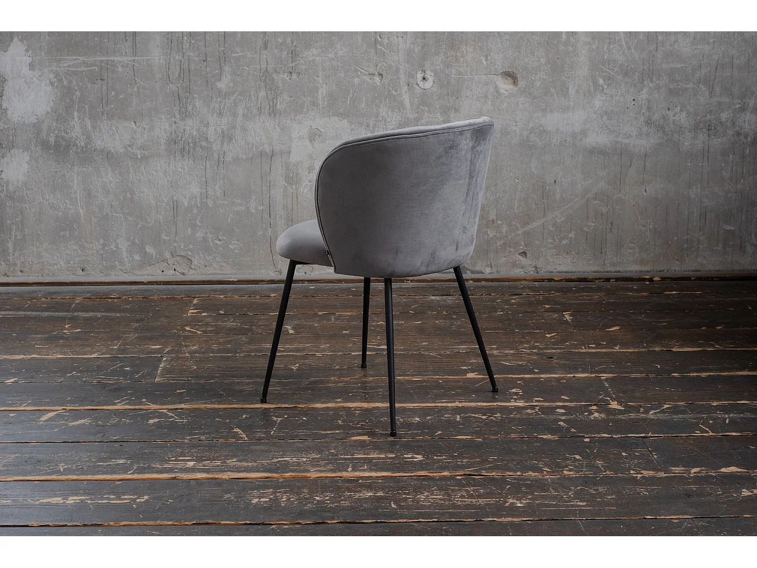 Chaise - Gris Velours - LENA