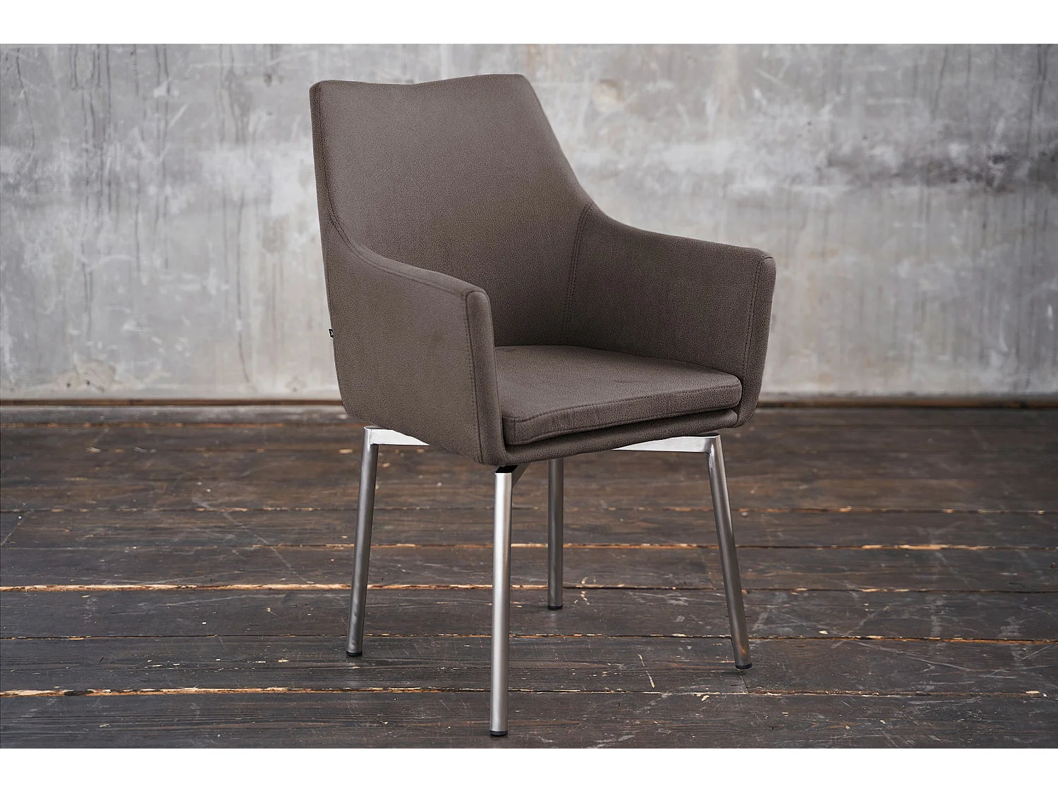 chaise - Gris microfibre - CALI