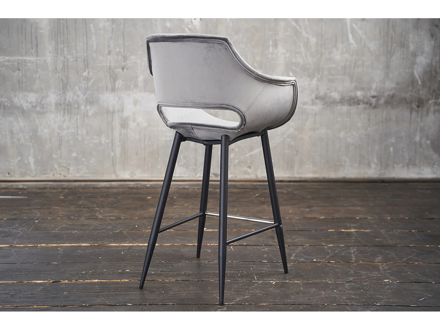 Tabouret - Gris Velours - ZAJA