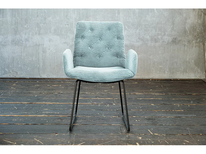 Stuhl - Hellblau Cord - CHARME