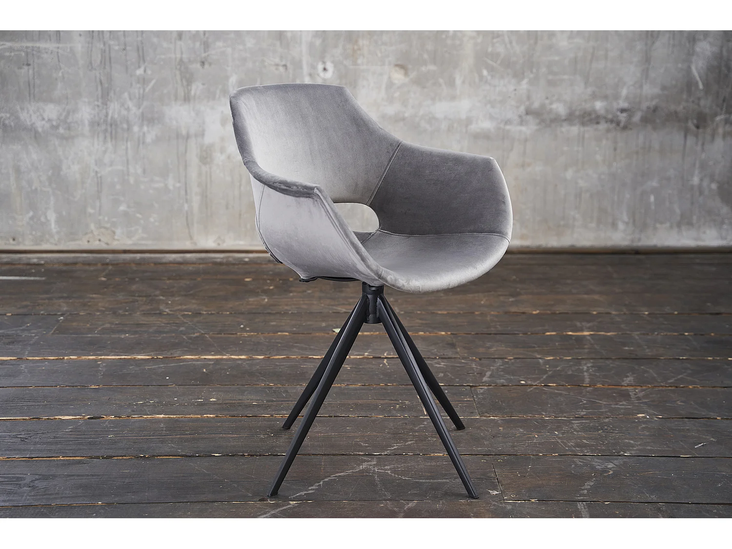 Sedia - Grigio velluto - ZAJA