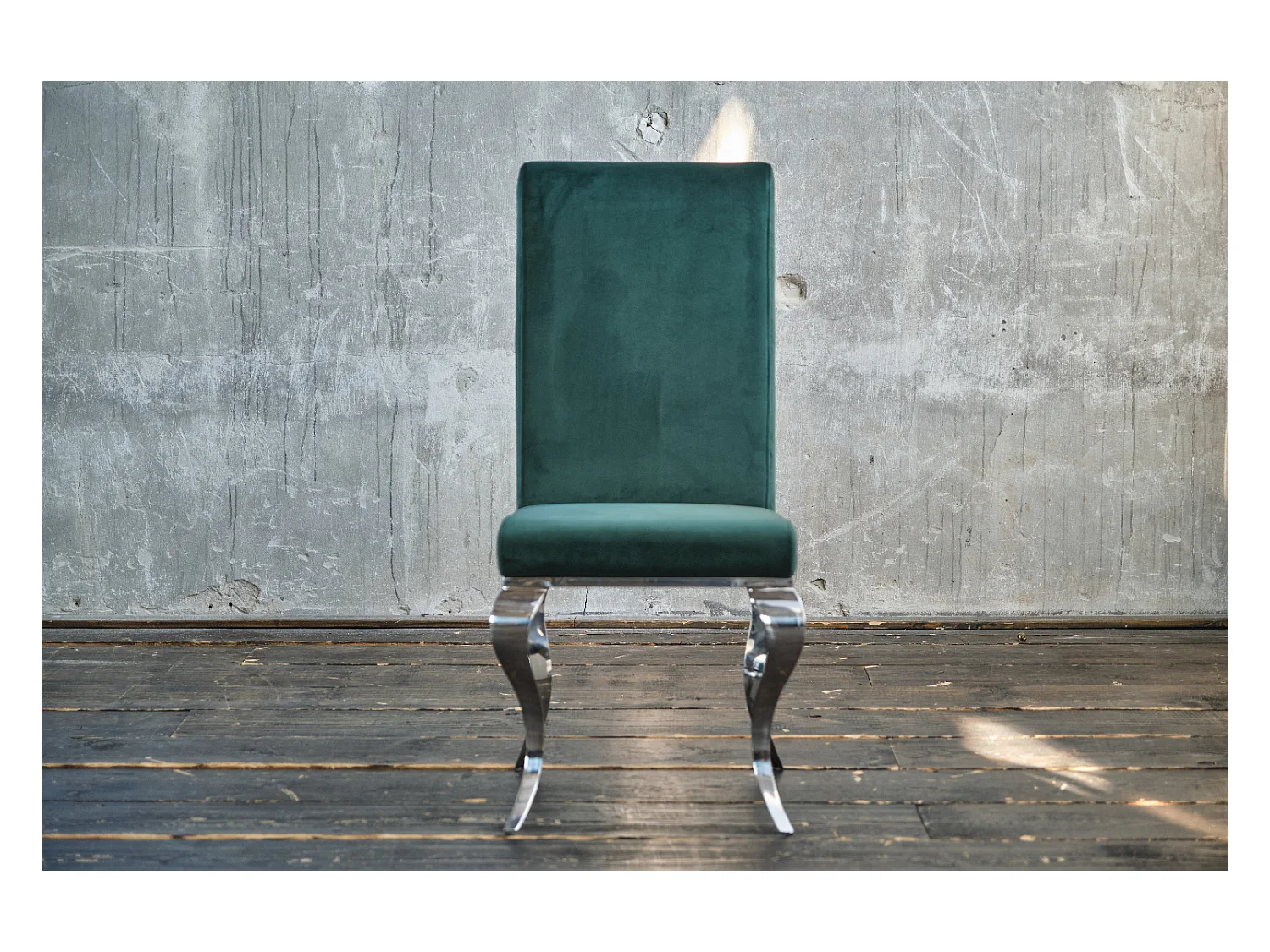 Chaise - Vert Velours - LEIA