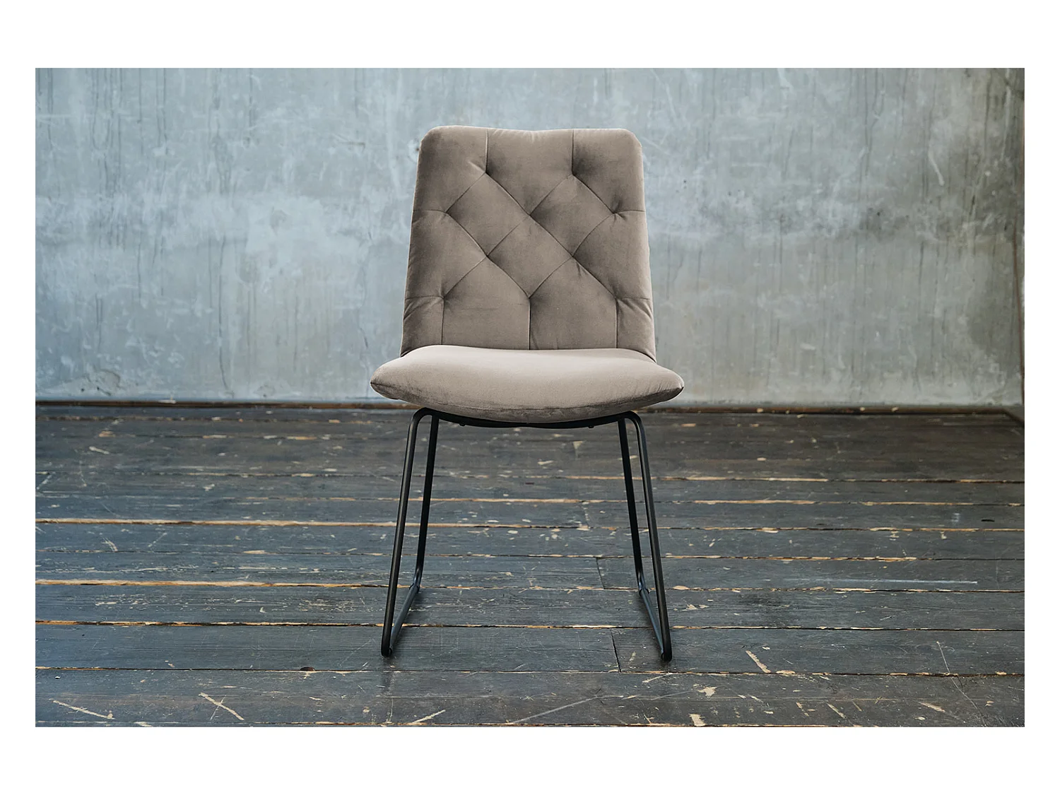 Sedia - Grigio velluto - CHARME