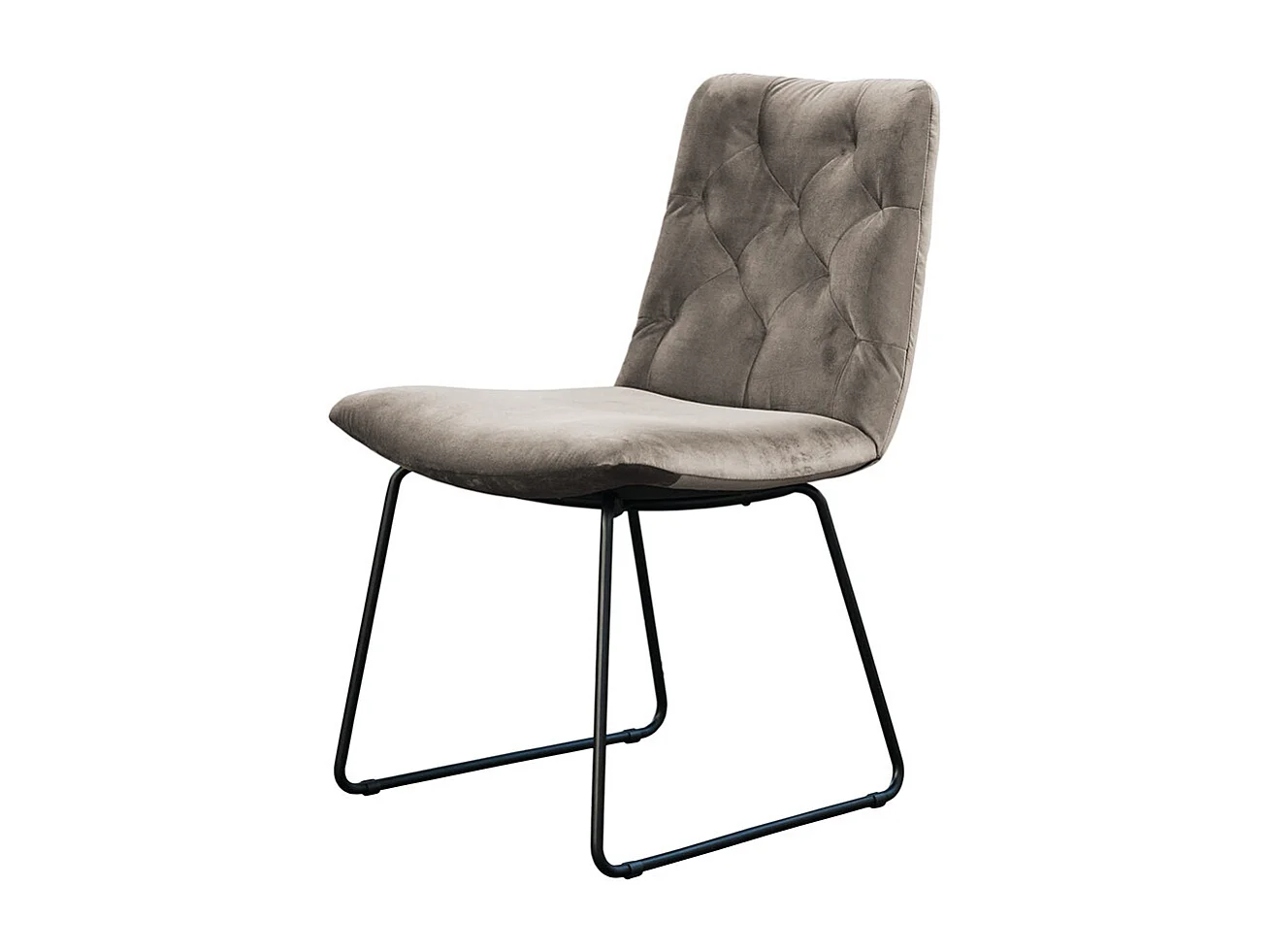 Polsterstuhl - Grau Velvet - CHARME