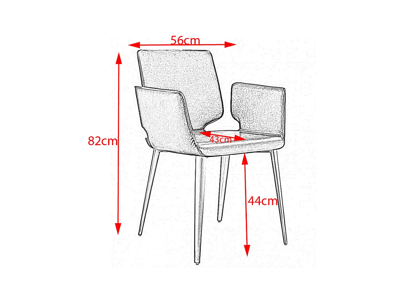 Stuhl - Braun Kunstleder - HAMA