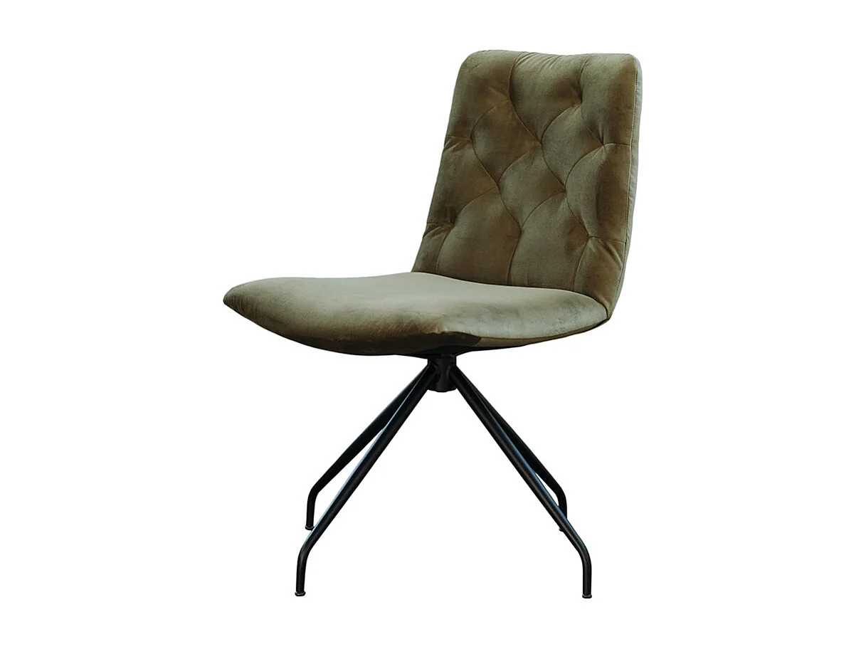 Fauteuil - vert foncé Velours - CHARME