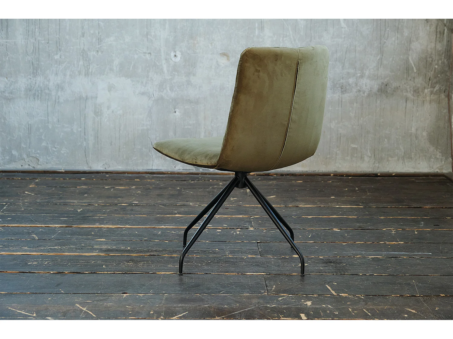 Fauteuil - vert foncé Velours - CHARME