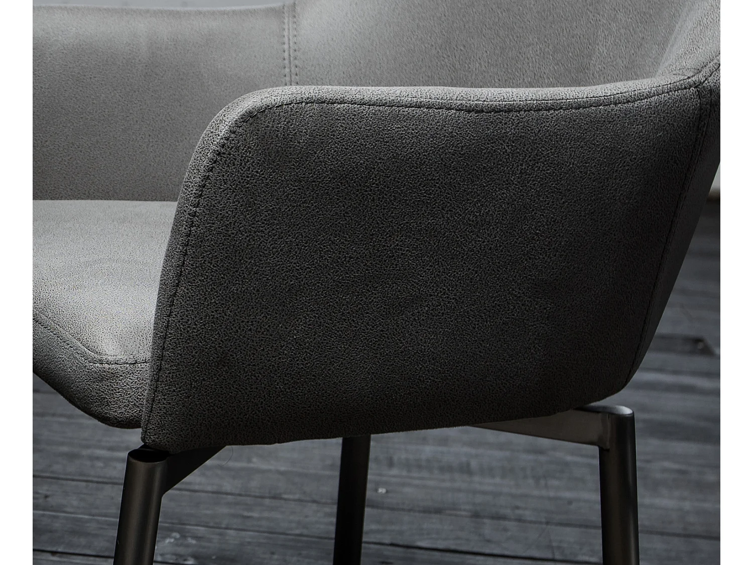 Silla - gris claro microfibra - LOUI