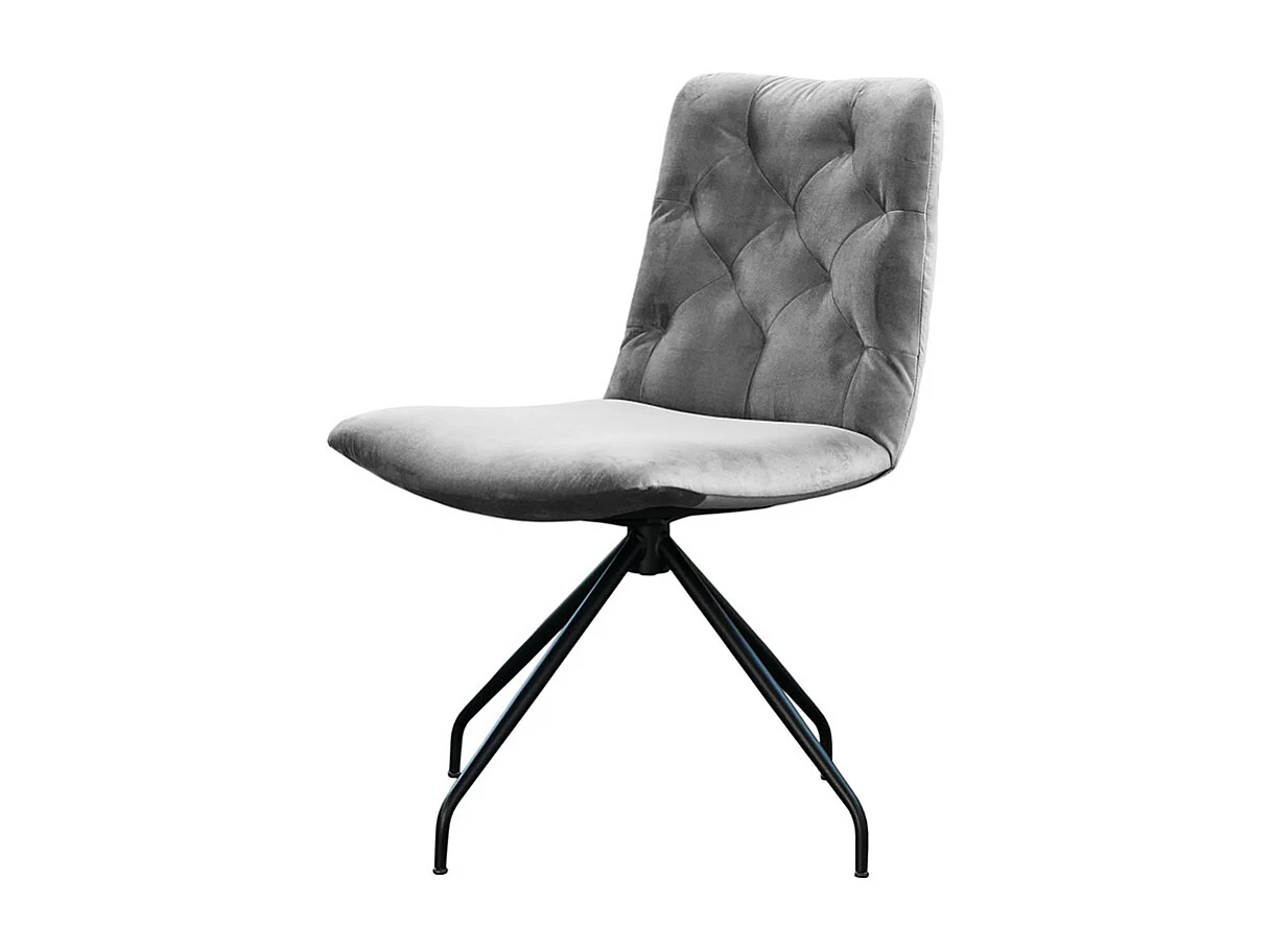 Drehstuhl - Silber Velvet - CHARME