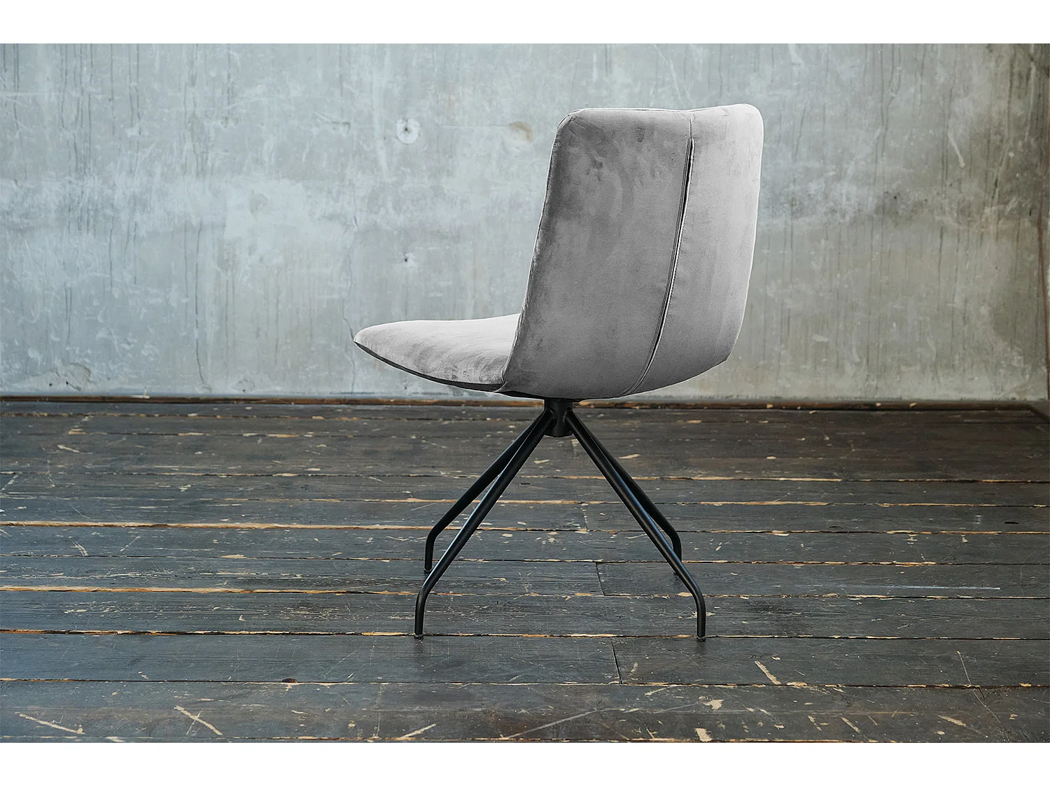 Drehstuhl - Silber Velvet - CHARME