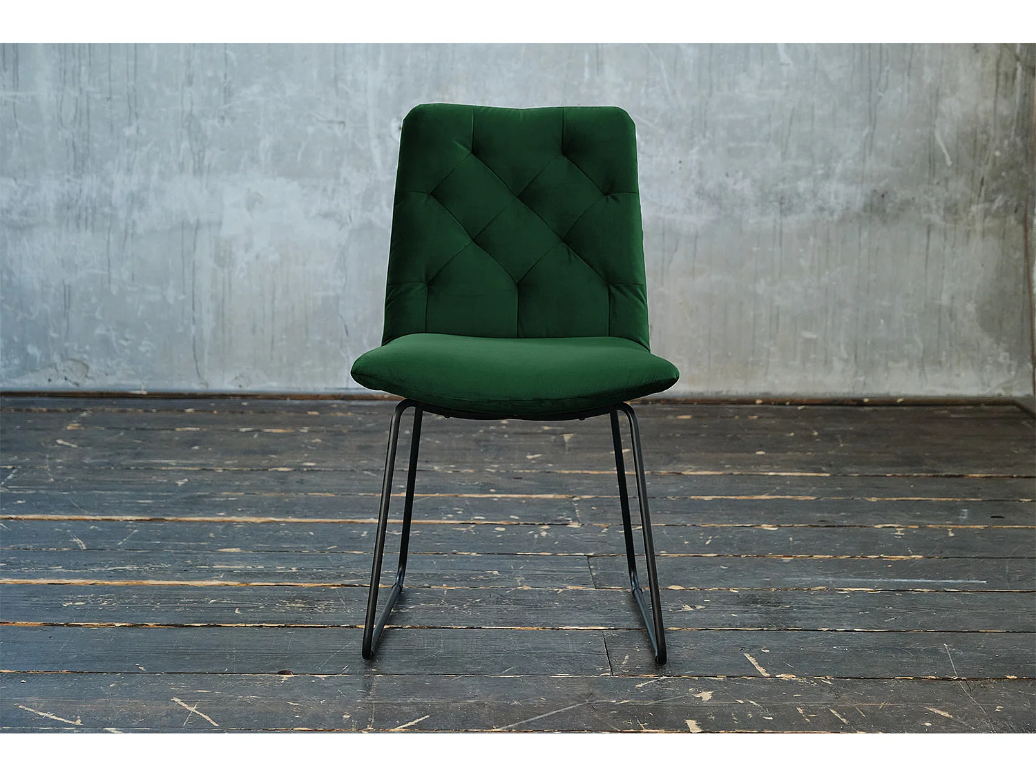 Stuhl - Smaragdgrün Velvet - CHARME