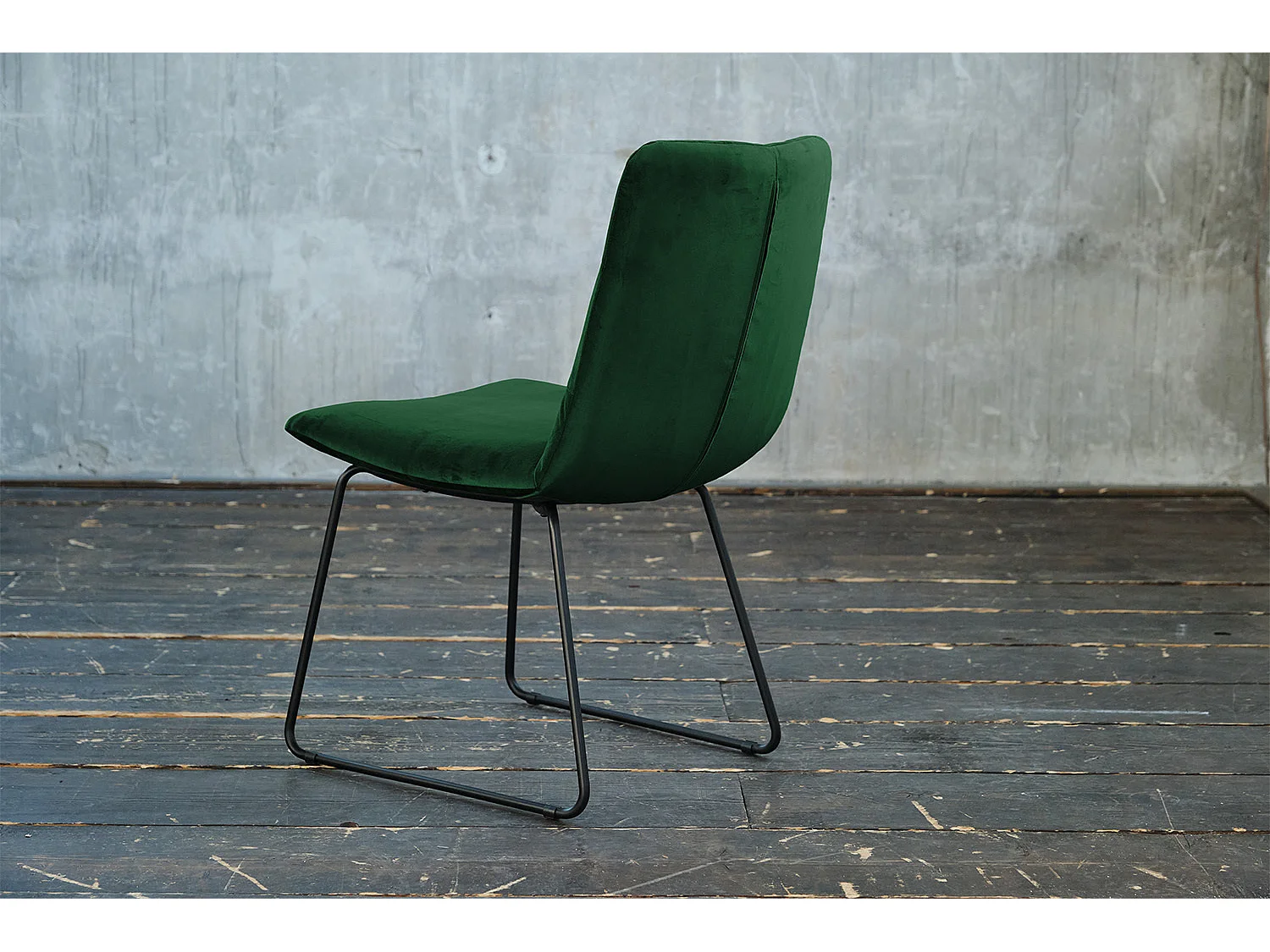 Stuhl - Smaragdgrün Velvet - CHARME