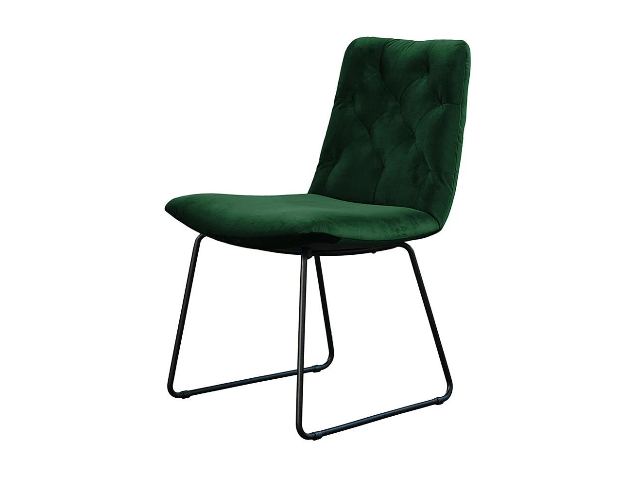 Polsterstuhl - Smaragdgrün Velvet - CHARME