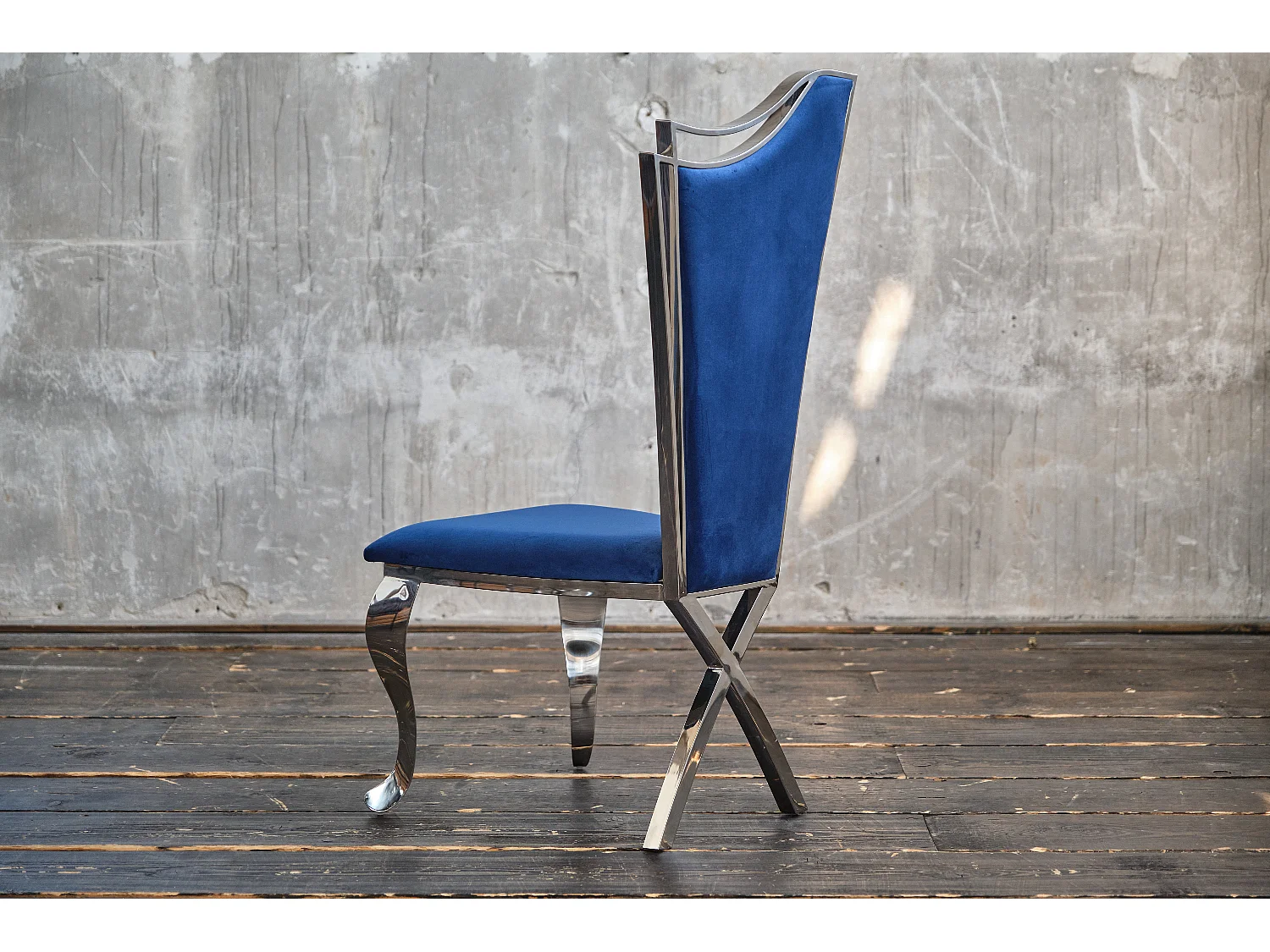 silla - Azul terciopelo - AMALIA