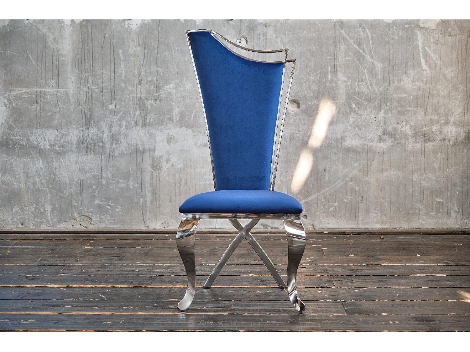 silla - Azul terciopelo - AMALIA