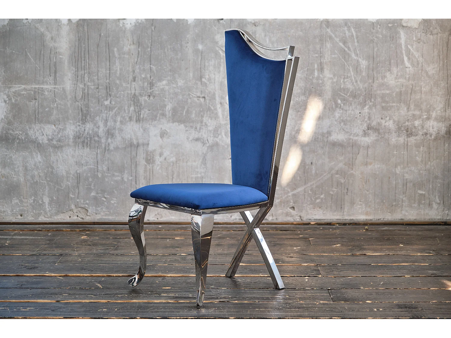 silla - Azul terciopelo - AMALIA