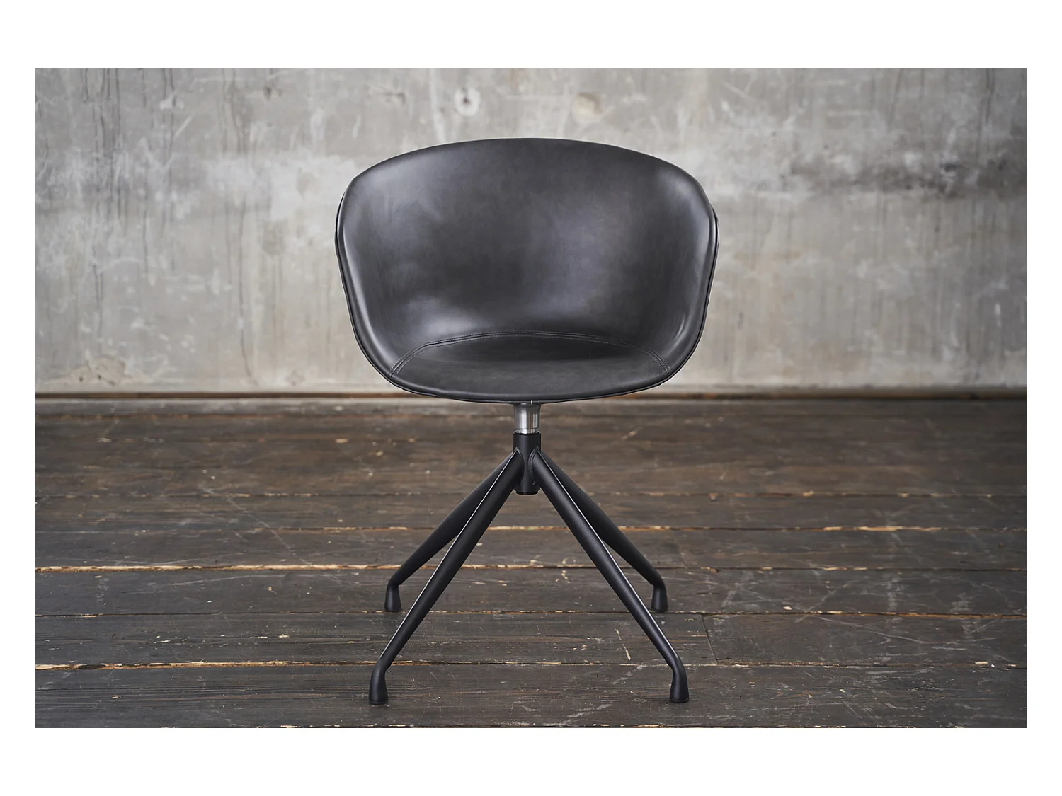 Stuhl - Grau Kunstleder - DANI