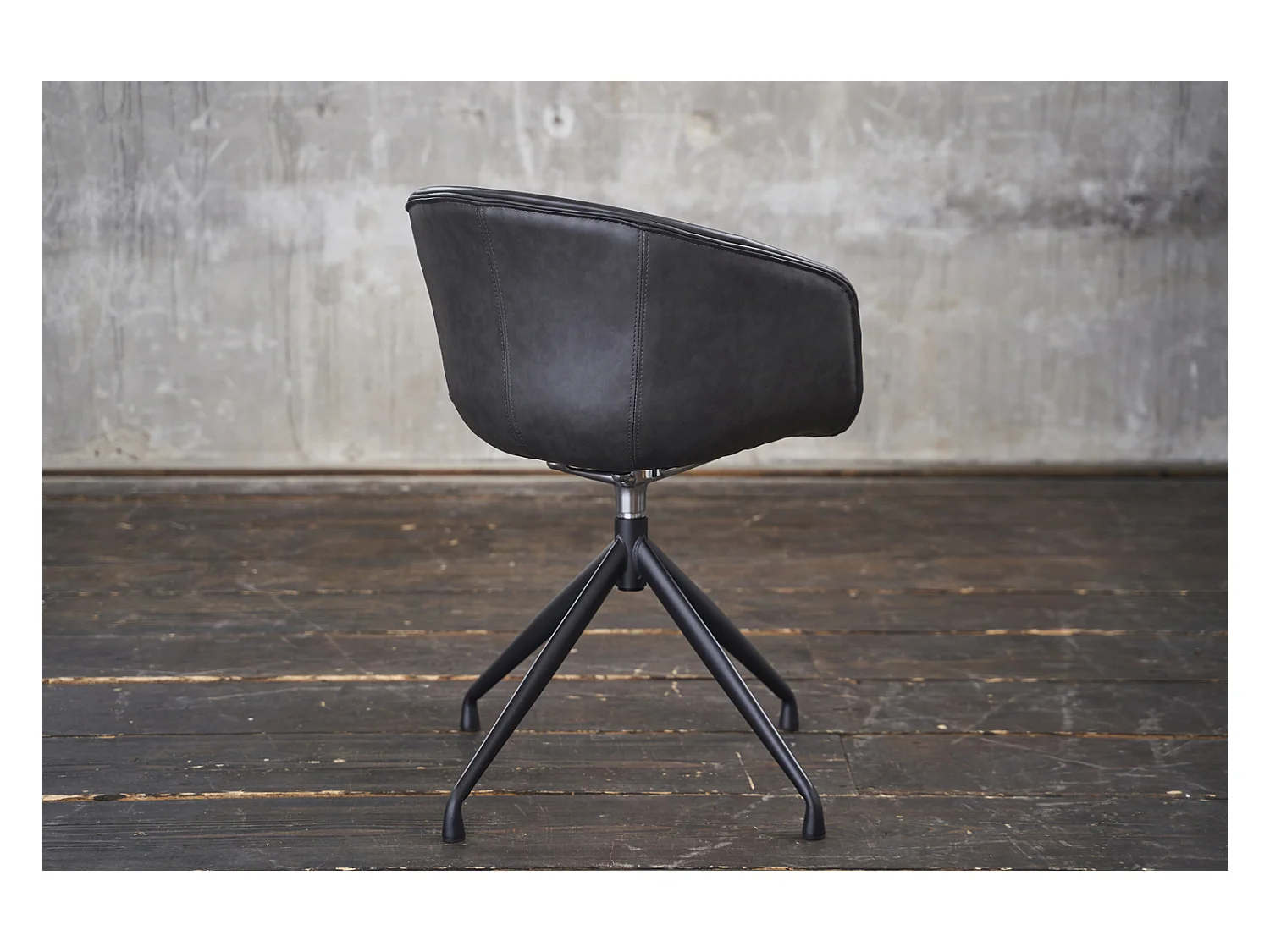 Stuhl - Grau Kunstleder - DANI