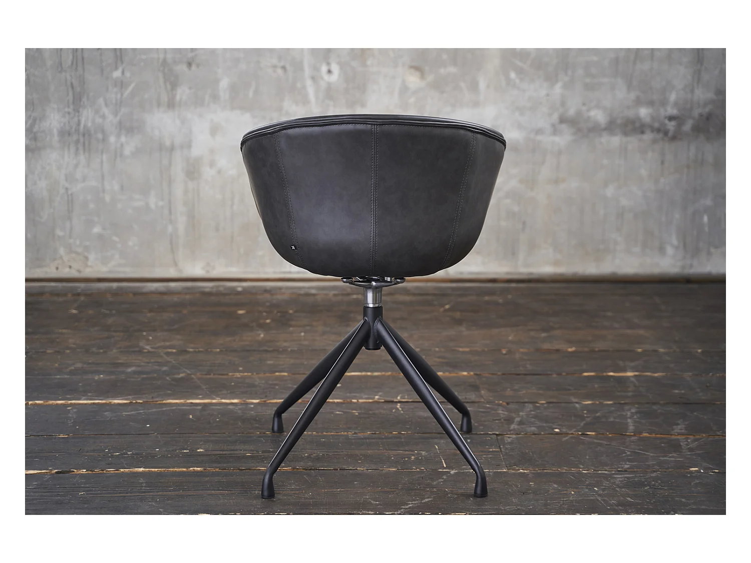 Stuhl - Grau Kunstleder - DANI