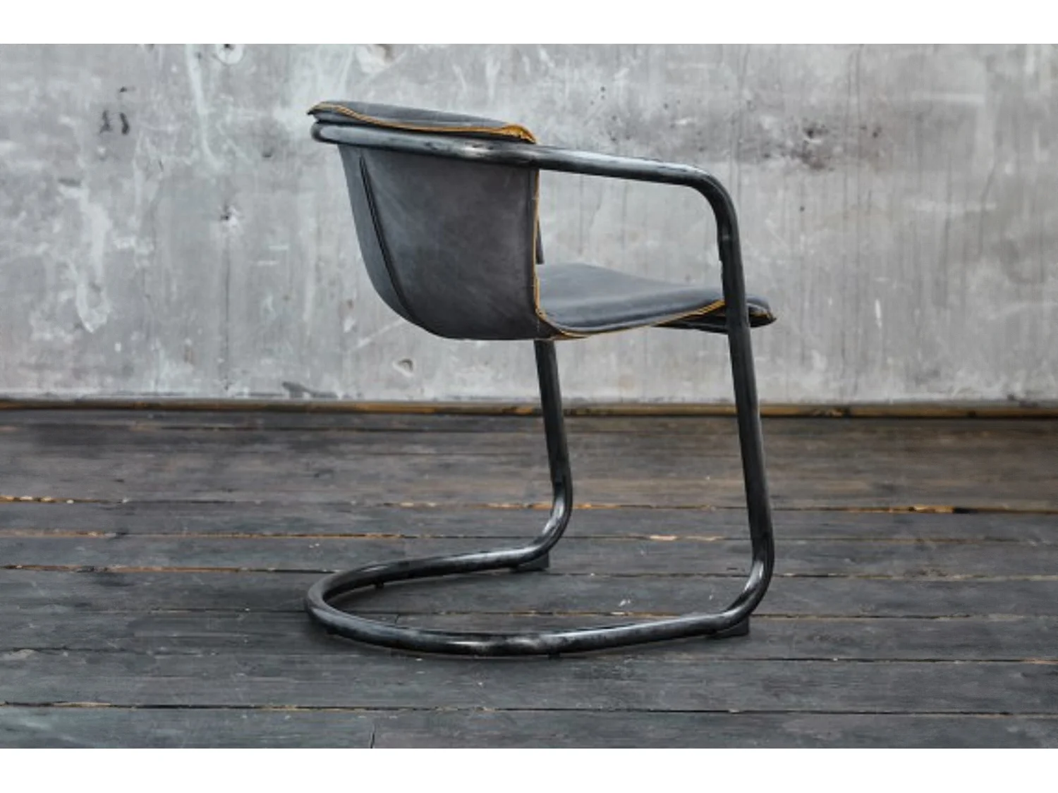 Eetkamerstoel - Grijs Leer - FILLY