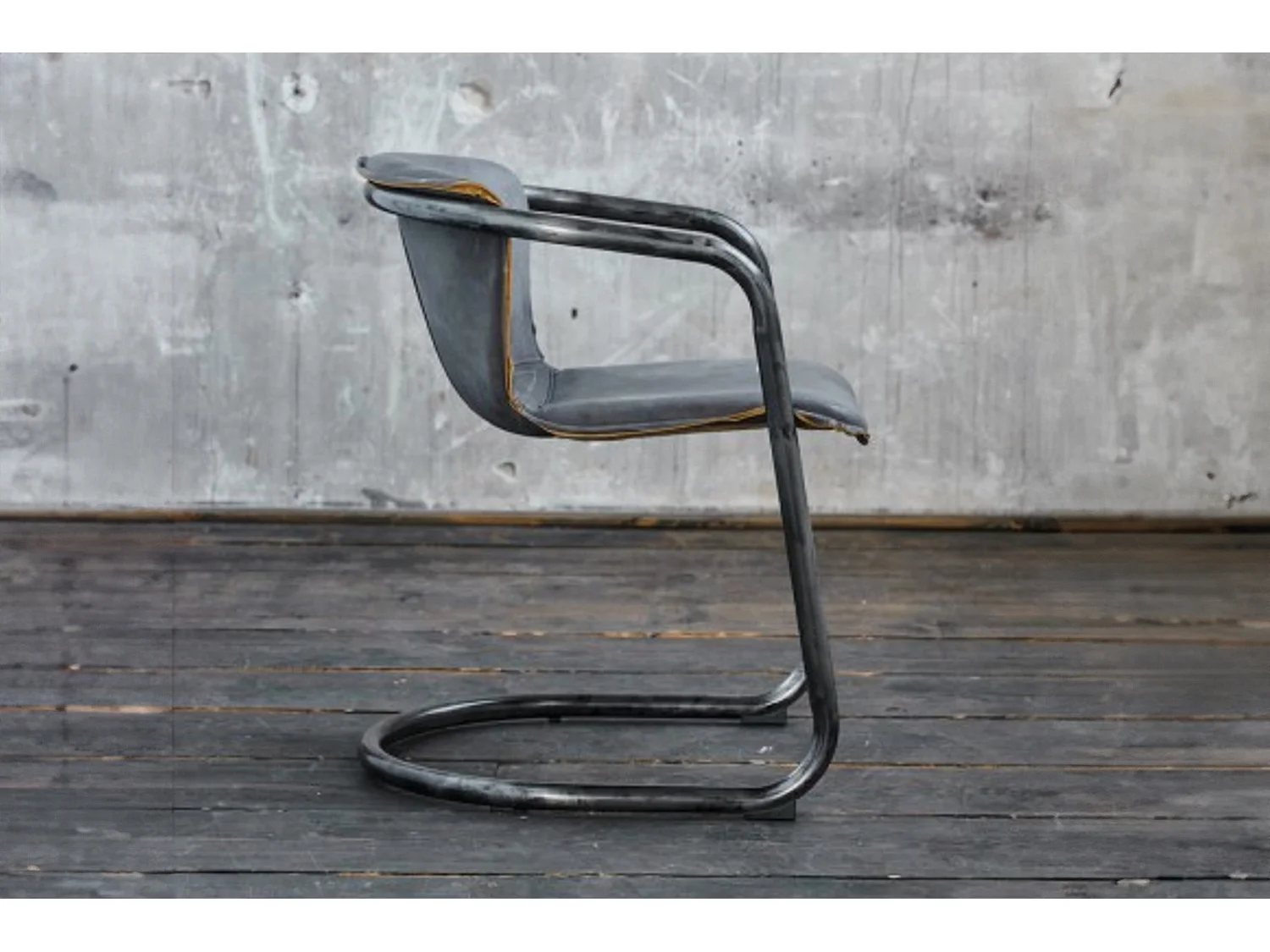 Eetkamerstoel - Grijs Leer - FILLY