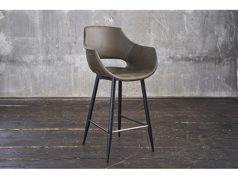 Tabouret - Vert microfibre - ZAJA