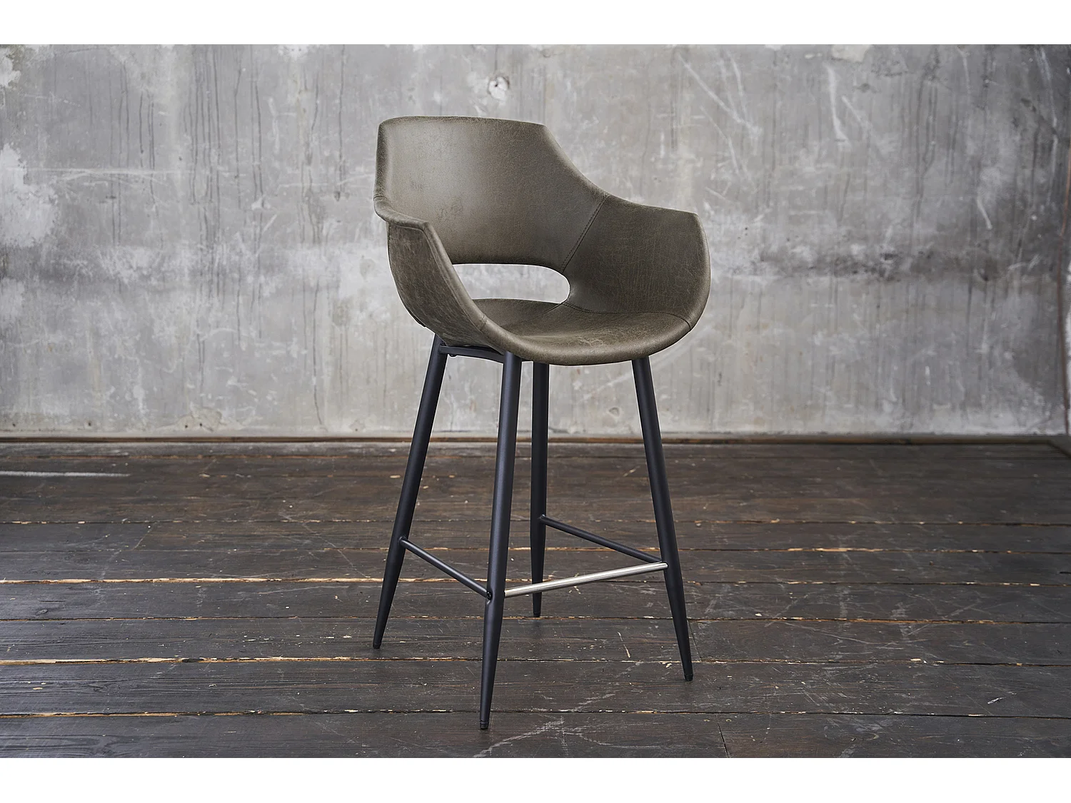 Tabouret - Vert microfibre - ZAJA