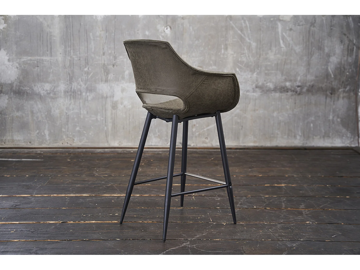 Tabouret - Vert microfibre - ZAJA