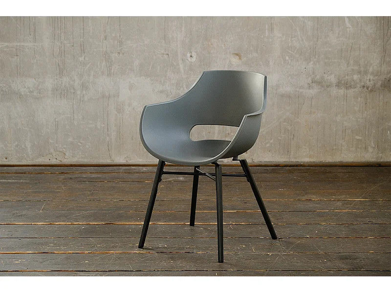 Stuhl - Anthrazit Kunststoff - ZAJA