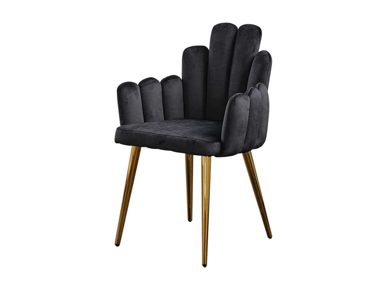 Chaise rembourrée - Noir Velours - FREJA