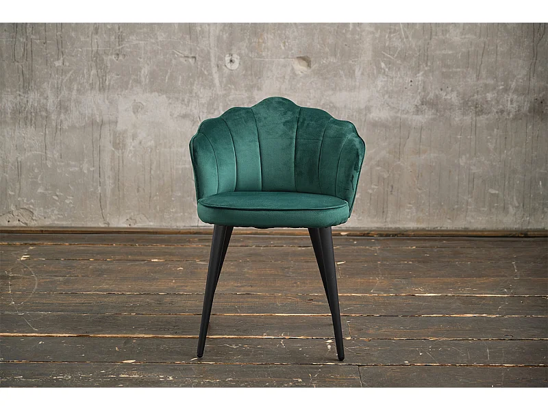 Eetkamerstoel - Groen Fluweel - SALLY