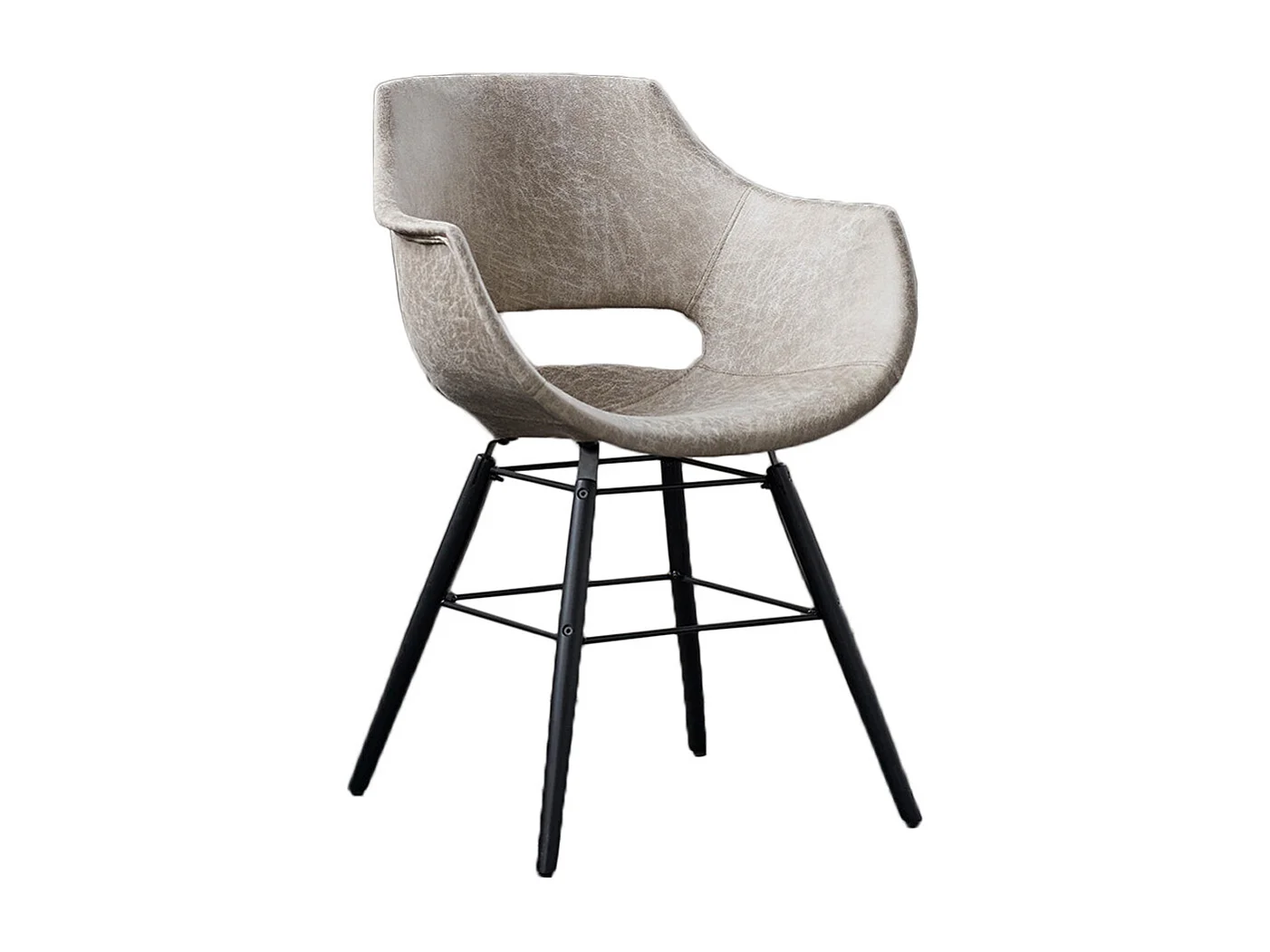 Stuhl - Beige Microfaser - ZAJA