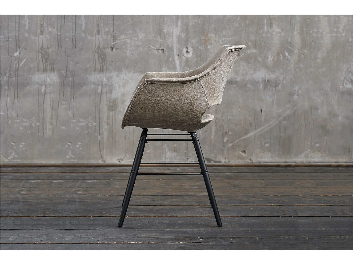 Stuhl - Beige Microfaser - ZAJA