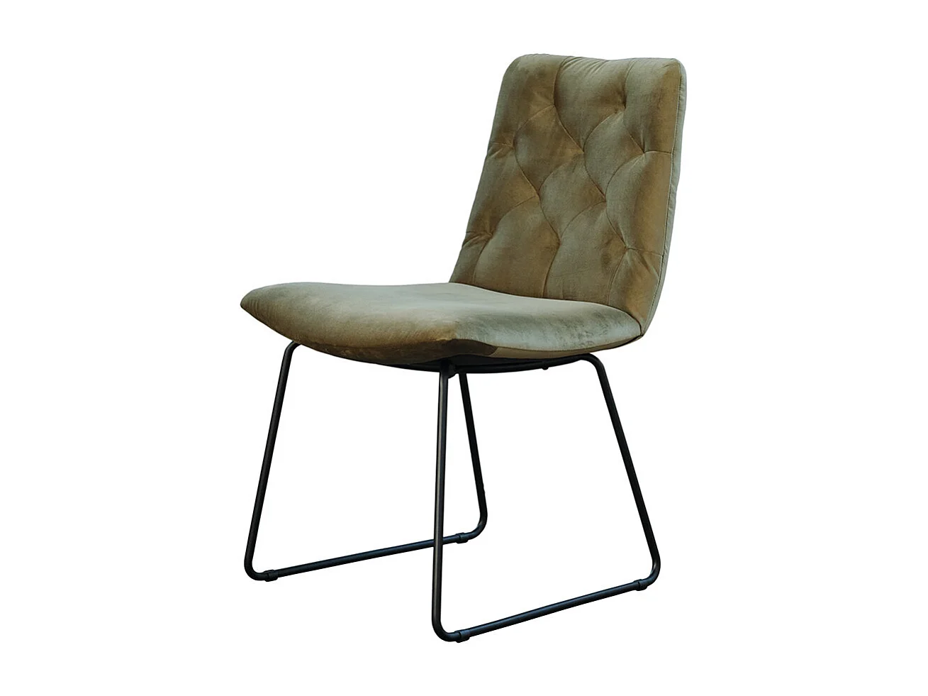 Sedia - verde scuro velluto - CHARME