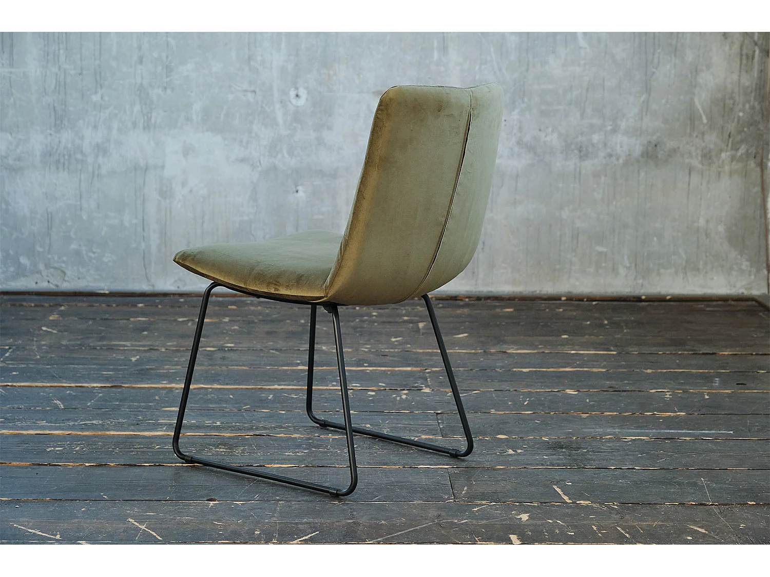 Sedia - verde scuro velluto - CHARME