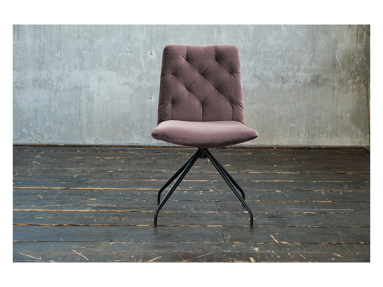 Fauteuil - Rose Velours - CHARME