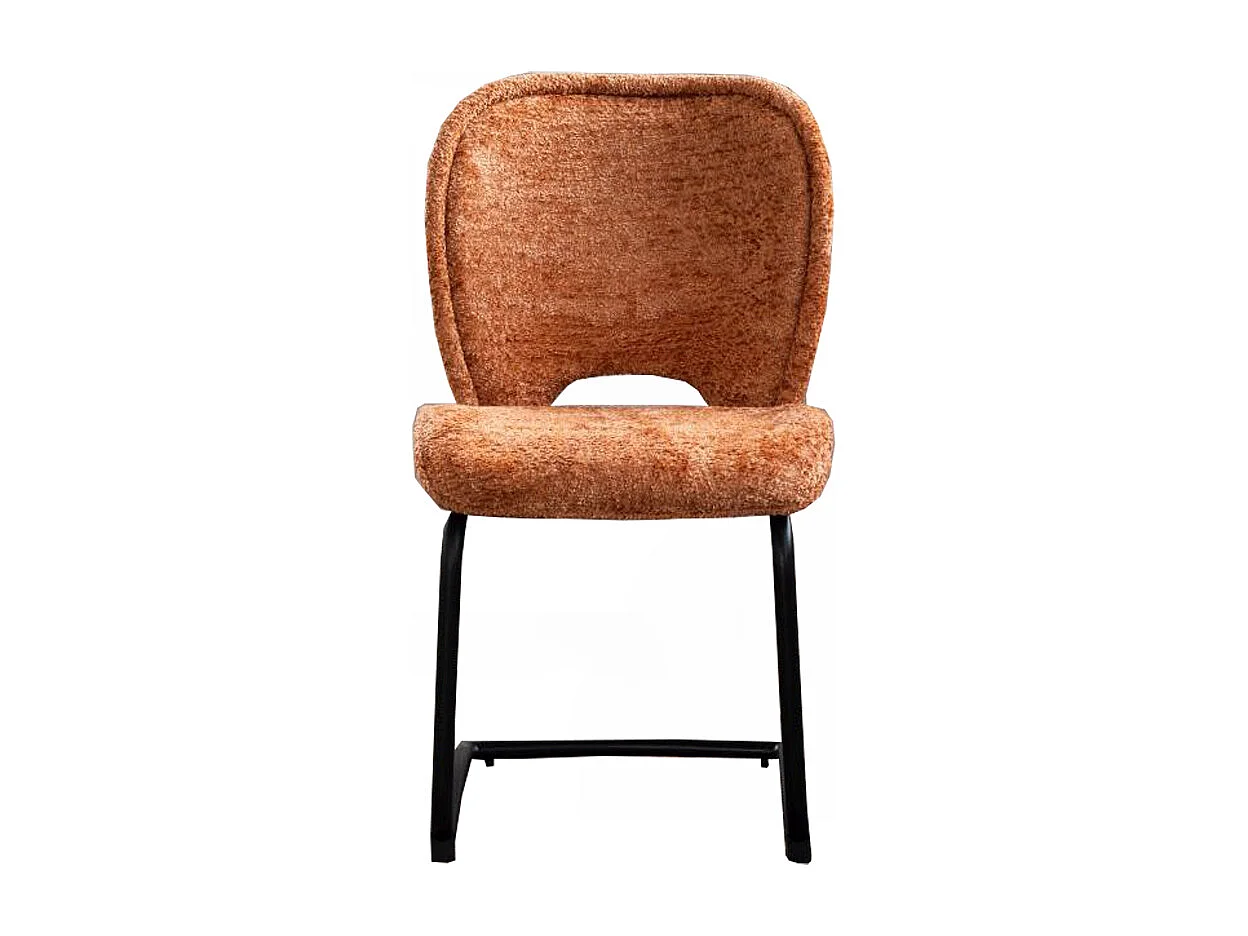 Chaise - marron tissu tissé - JONA