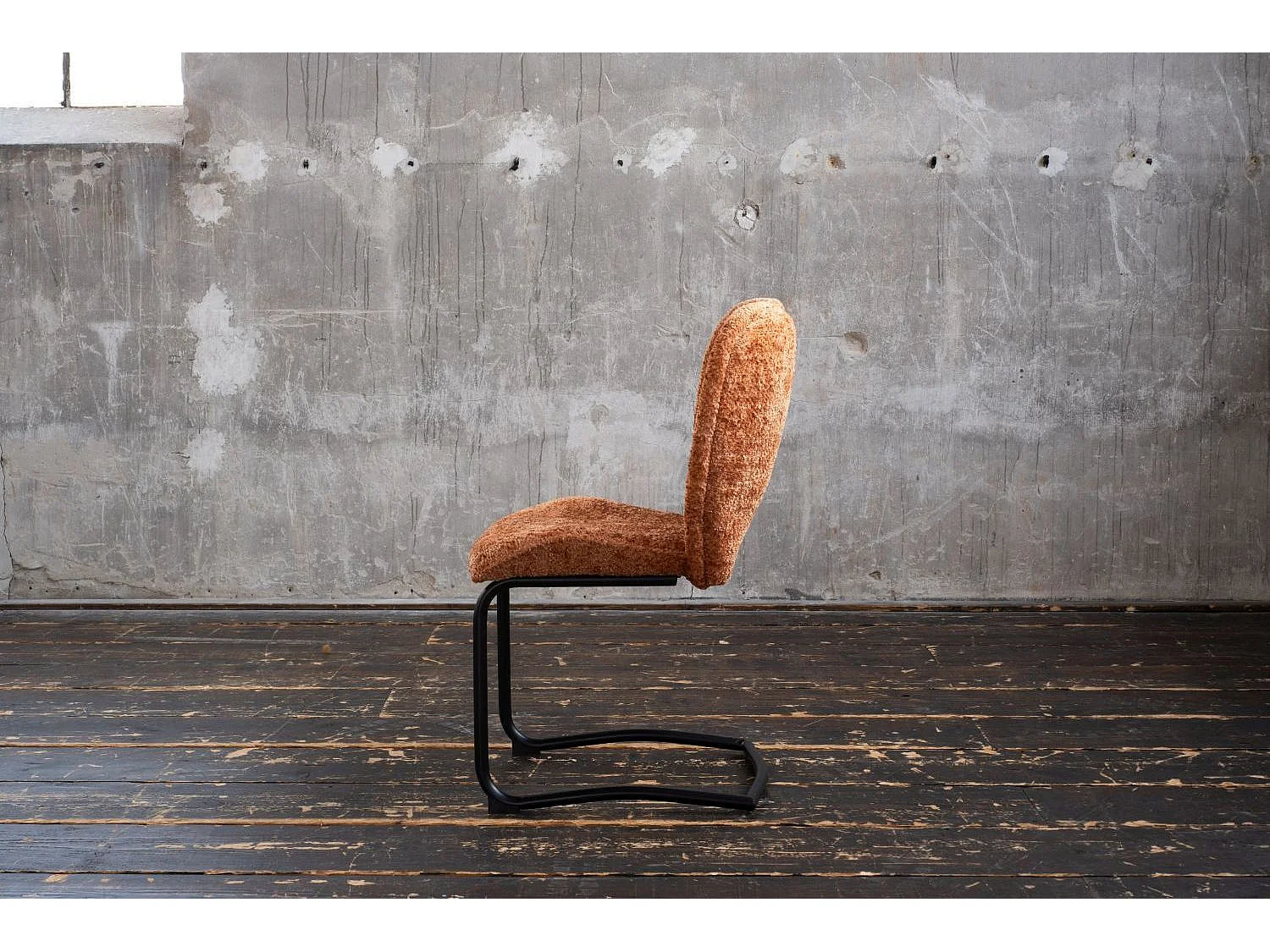 Chaise - marron tissu tissé - JONA