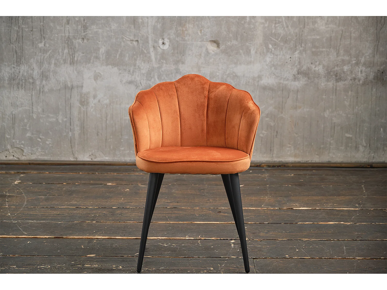 Polsterstuhl - Kupfer Velvet - SALLY