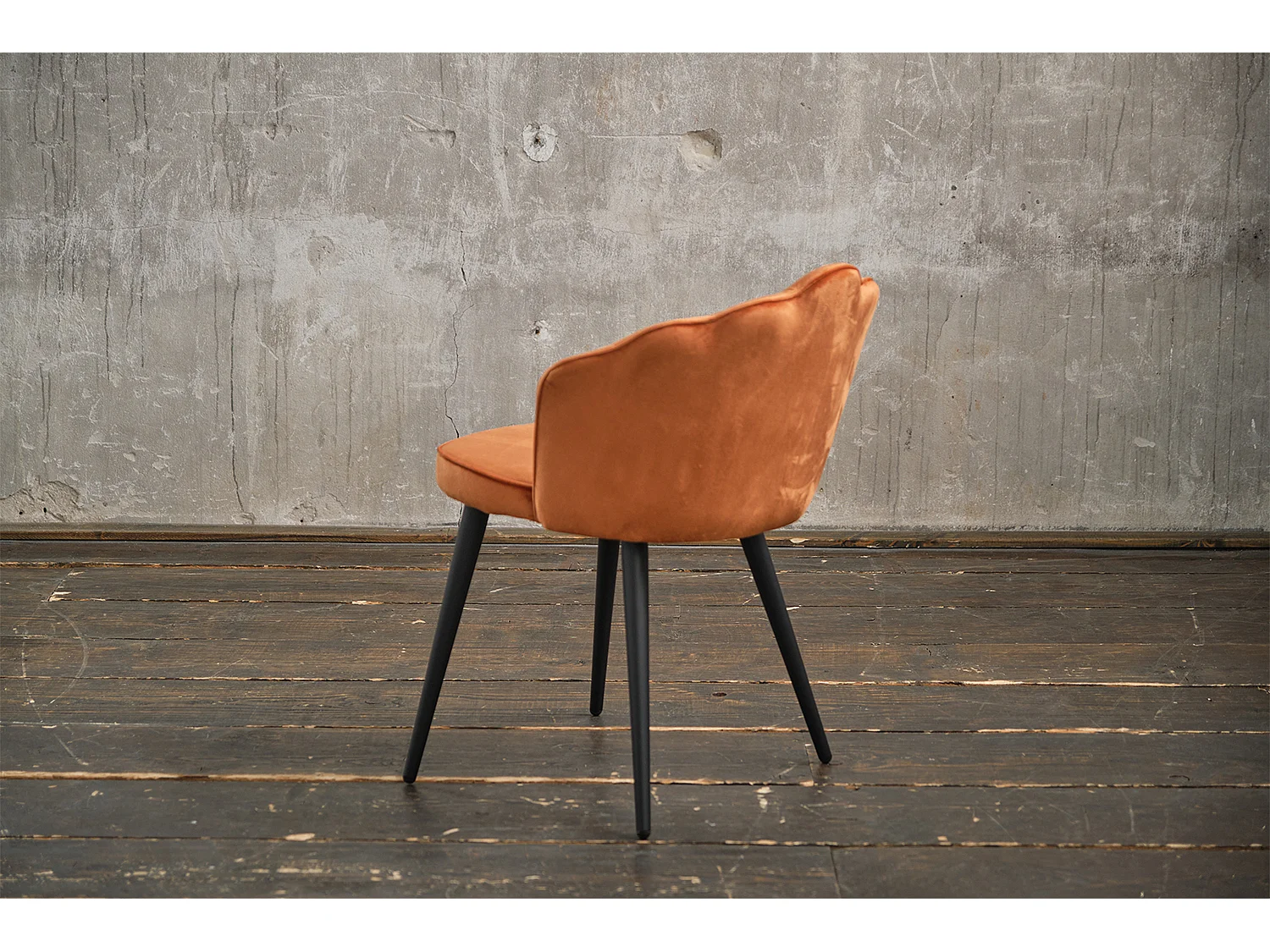 Polsterstuhl - Kupfer Velvet - SALLY
