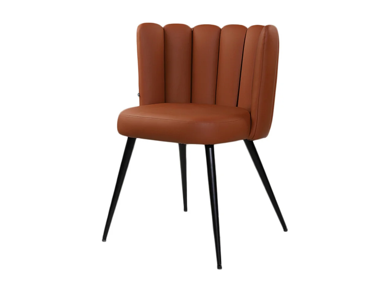 Esszimmerstuhl - Braun Kunstleder - JADA
