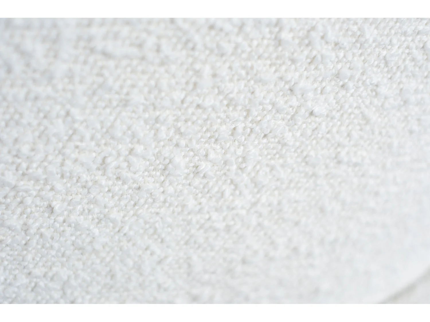 Chaise - blanc crème tissu tissé - DEON