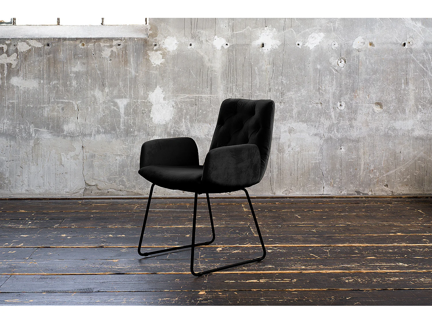 Fauteuil - Noir Velours - NEW CHARME