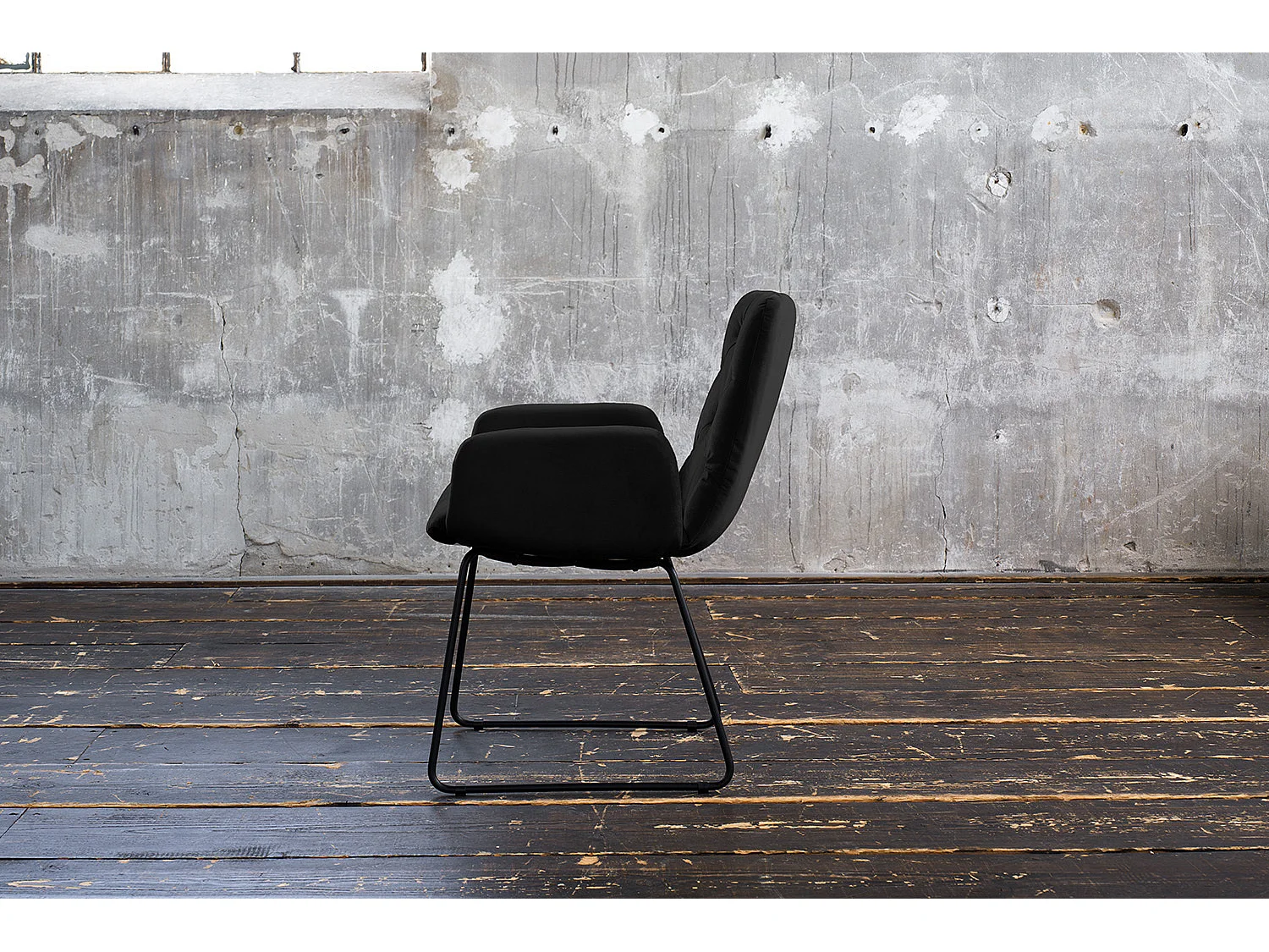 Fauteuil - Noir Velours - NEW CHARME