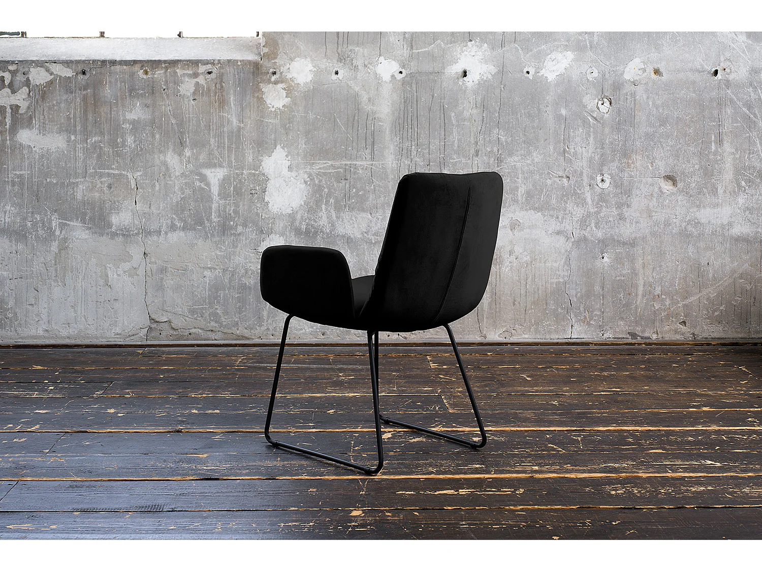 Fauteuil - Noir Velours - NEW CHARME