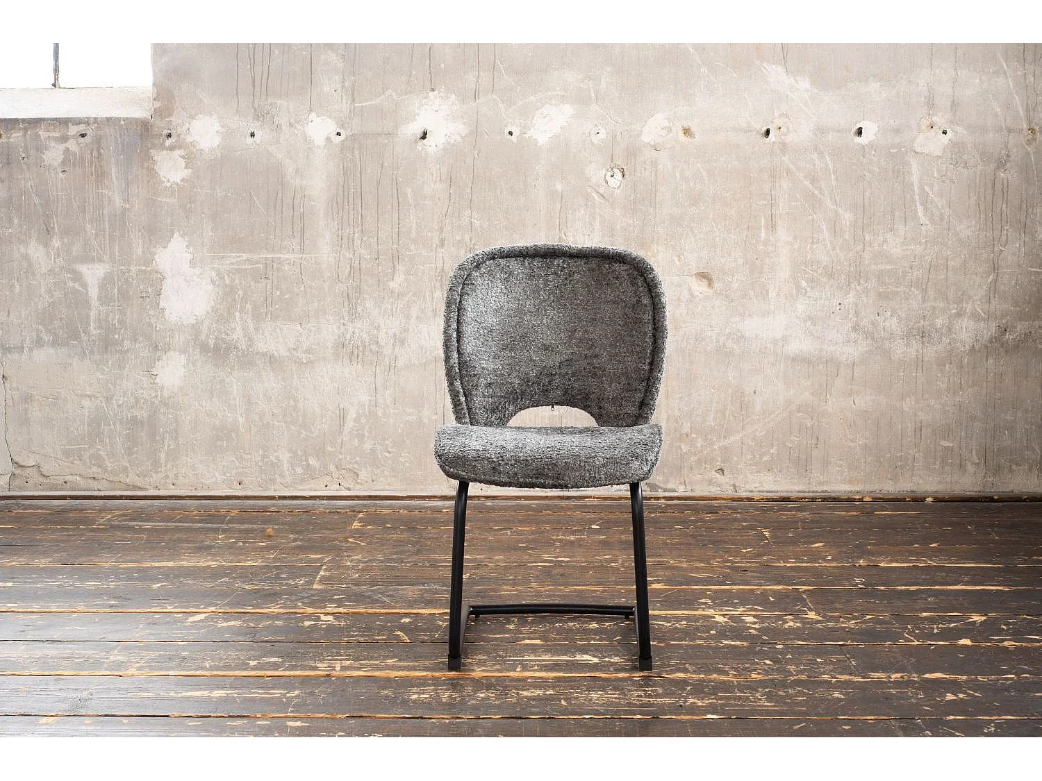 Eetkamerstoel - Antraciet Geweven stof - JONA