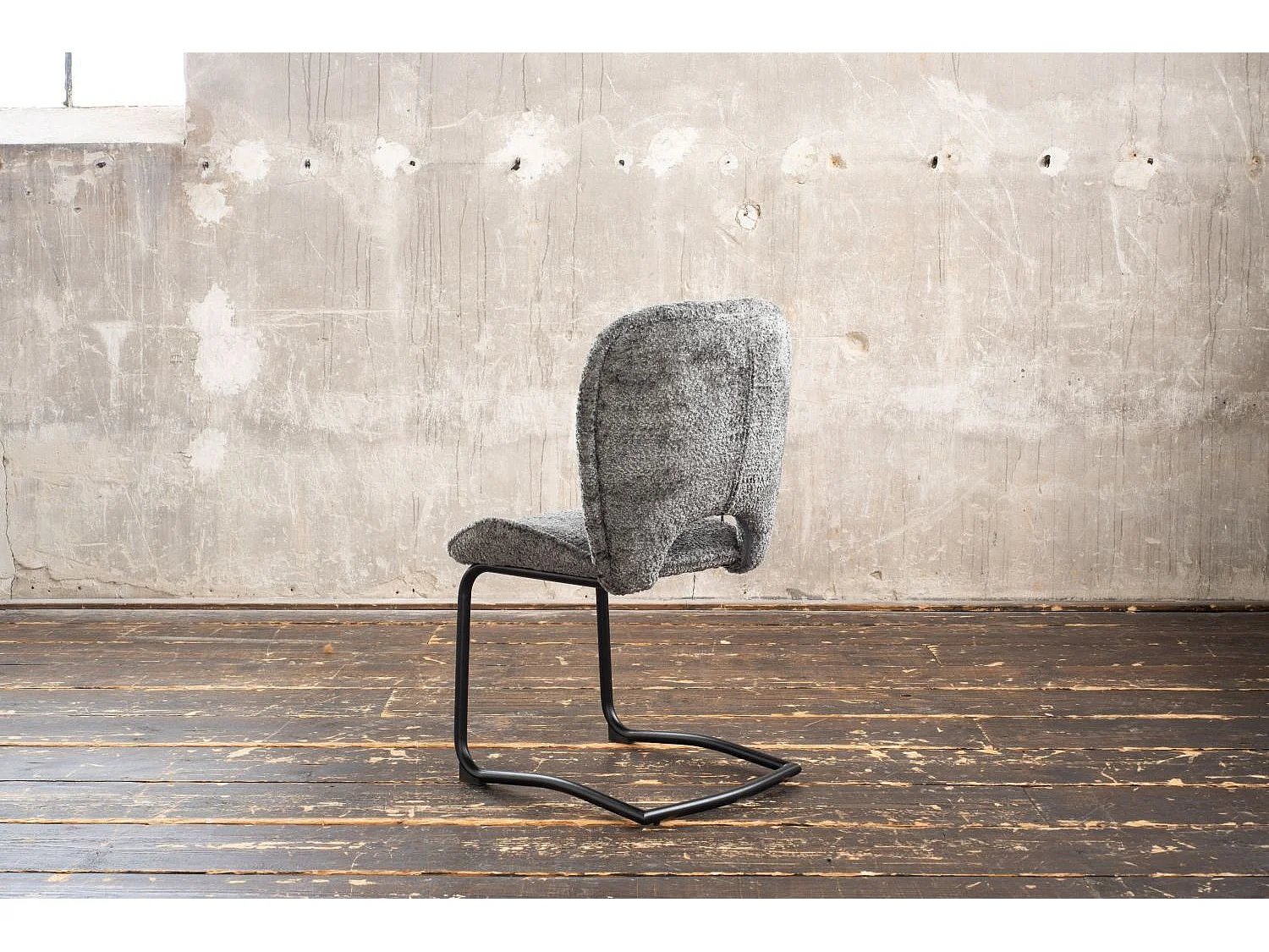 Eetkamerstoel - Antraciet Geweven stof - JONA