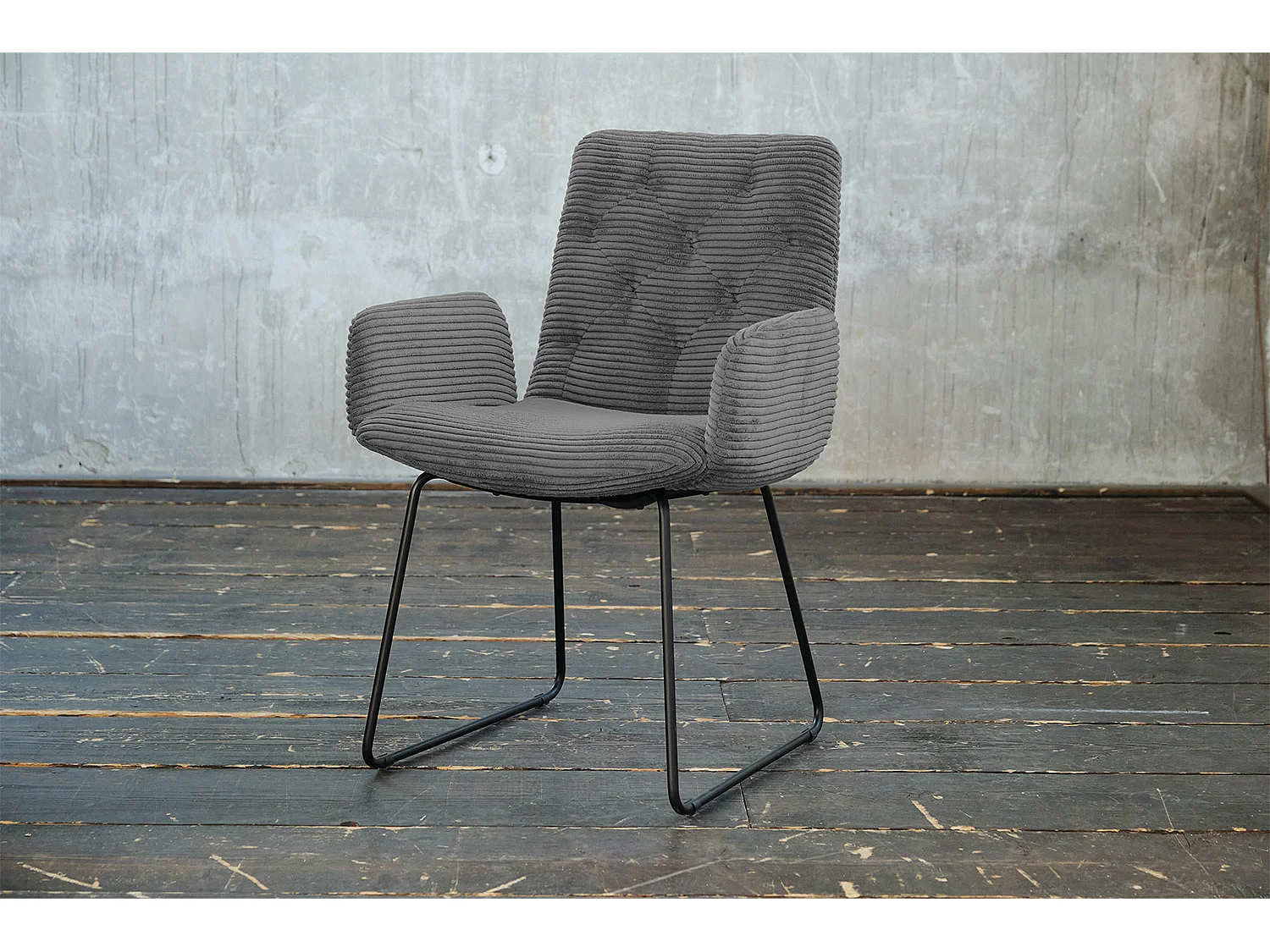 Silla - Gris Pana - CHARME